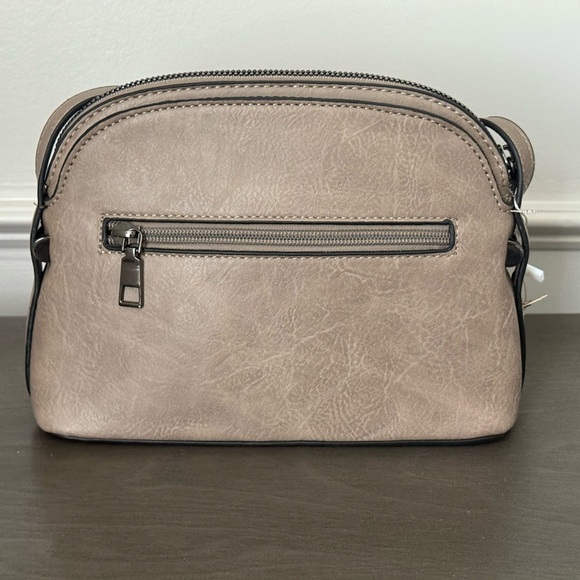 Sam & Hadley Quilted Crossbody Handbag - Cream 9" x 3" - Picture 3 of 16